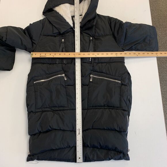 XUEYUGE Puffer Coat Womens S Small Water Resistant Nylon Faux Fur Hooded Parka - Picture 6 of 11